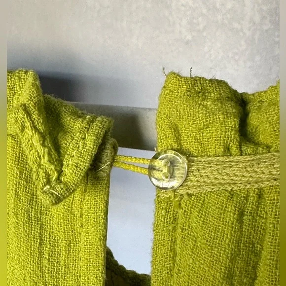 Stitchdrop Cap Sleeve Layered Ruffle Tiered Lime Green Maxi Dress in Size Small - Picture 4 of 10